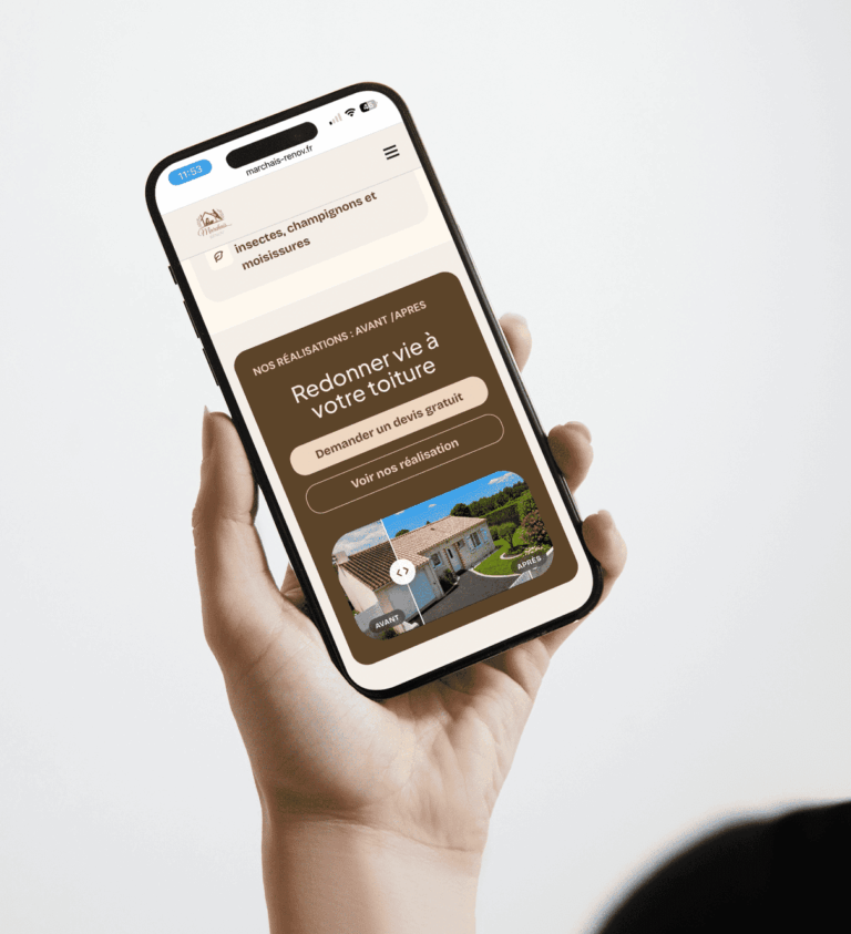 Exemple de site web créé par Webiteasy, agence web en Vendée